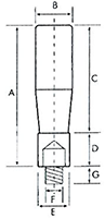 Metric Retractable Handles - Dimensions